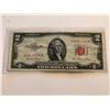 Image 1 : 1953 Series RED SEAL 2 Dollar Bill Nice Early US Note