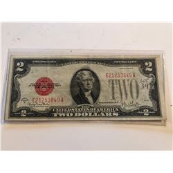 1928 G Series RED SEAL 2 Dollar Bill XF High Grade Note