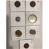 Image 1 : Group of 7 World Carded Coins Assorted Countries Mints and Dates