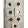 Image 1 : Group of 7 World Carded Coins Assorted Countries Mints and Dates