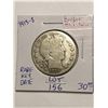 Image 1 : 1915 S Key Date Barber Head Silver Half Dollar