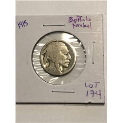 1915 Early Buffalo Head Nickel Nice US Coin