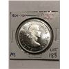 Image 1 : Very Nice 1964 Silver Canadian Dollar BU MS High Grade