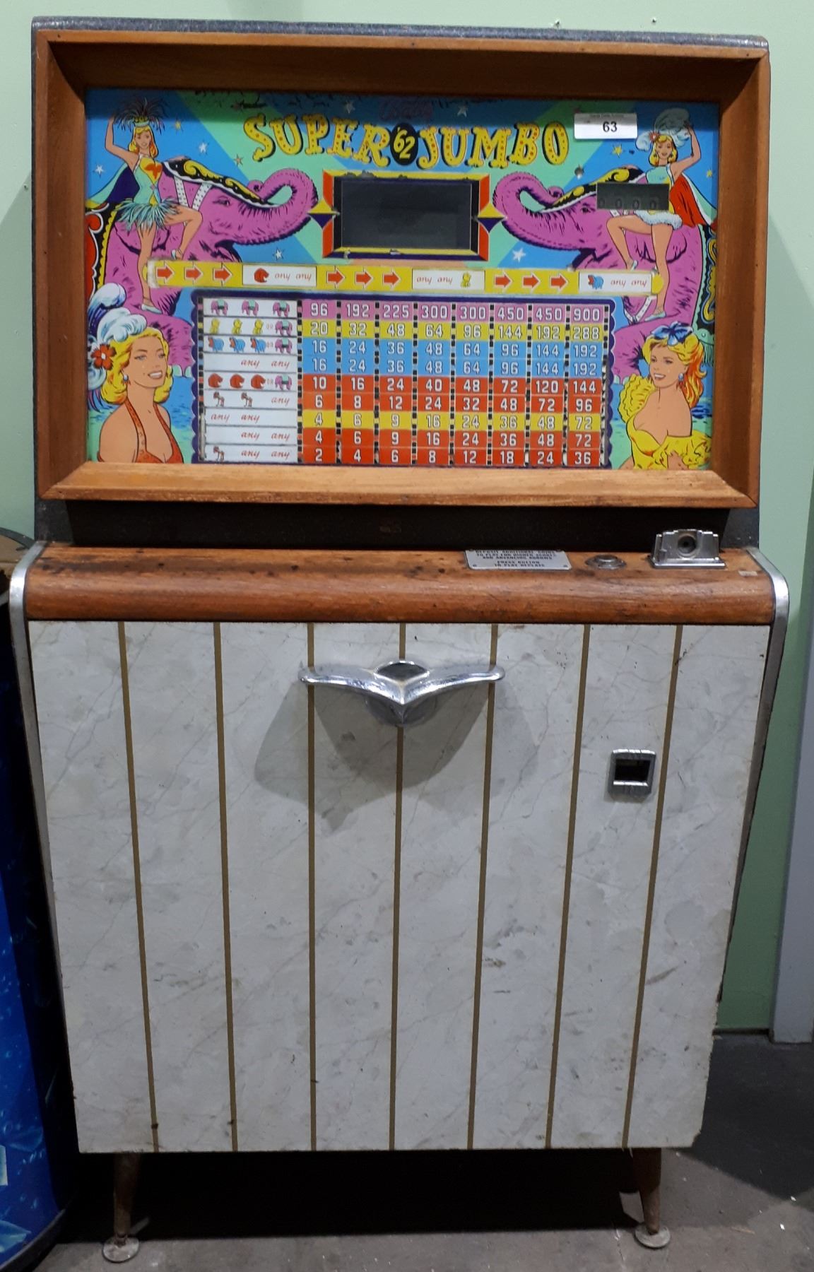 VINTAGE BALLY SUPER JUMBO SLOT MACHINE