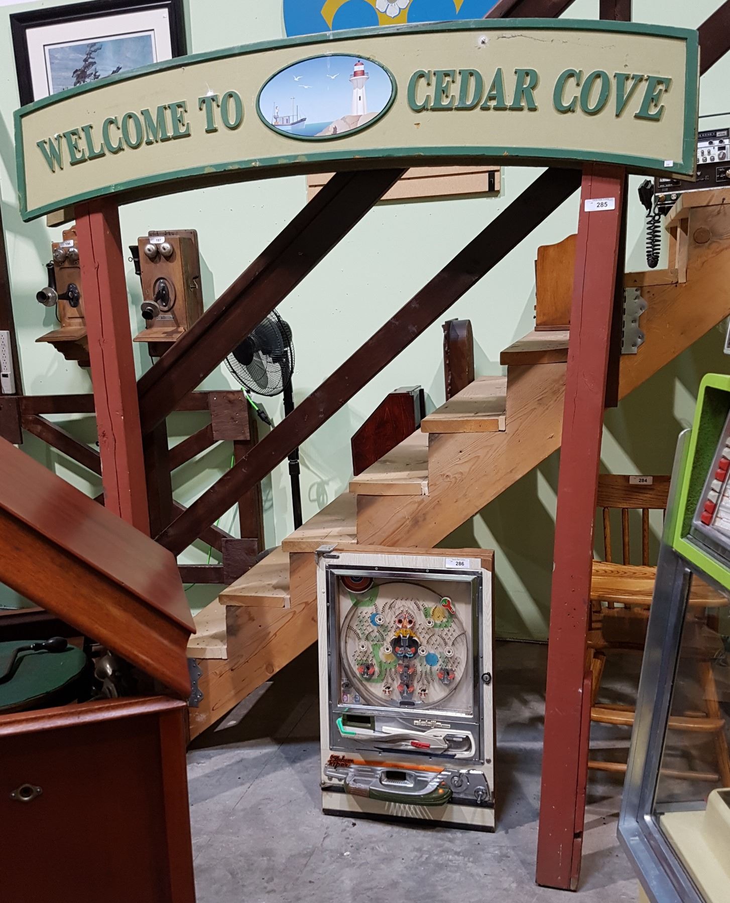 CUSTOM DOUBLE SIDED WELCOME TO CEDAR COVE PIER SIGN