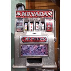 VINTAGE NEVADA TABLE TOP SLOT MACHINE