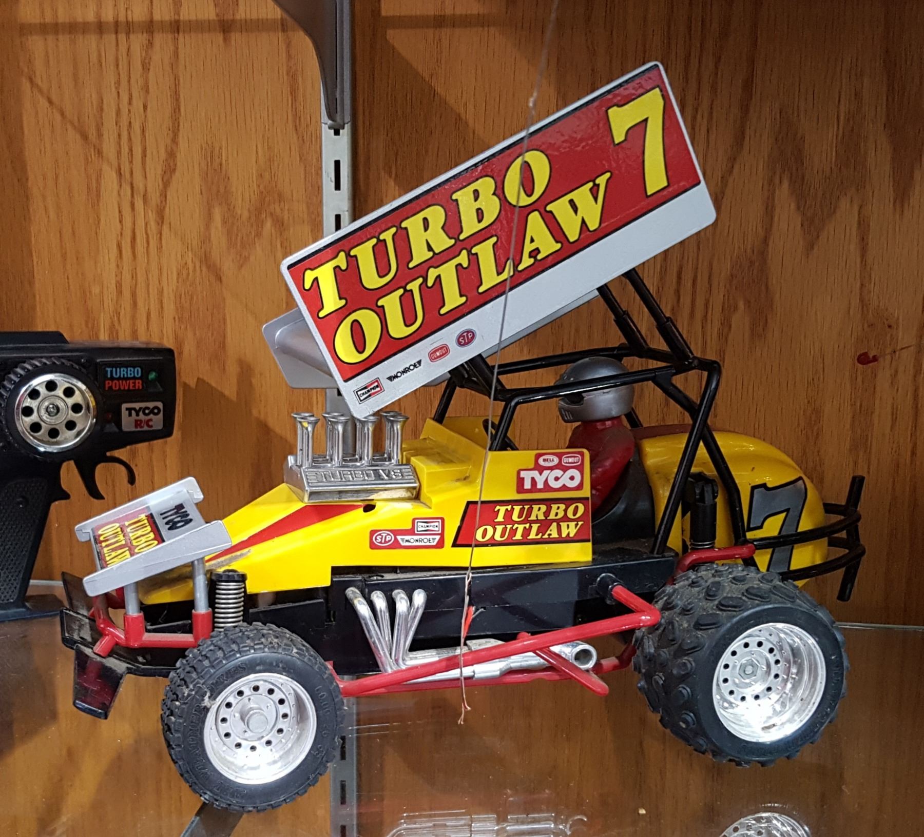 RARE VINTAGE TYCO TURBO OUTLAW RC SPRINT CAR rare-vintage-tyco-turbo-outlaw-rc-sprint-car