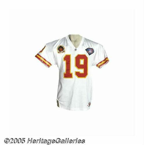 joe montana game worn jersey