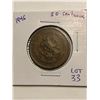 Image 1 : 1946 Mexico 20 Centavos Large Coin Nice World Coin