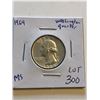 Image 1 : 1964 P Washington Silver Quarter MS High Grade Nice Early US Coin