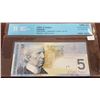 Image 1 : 2009 Canada 5 Dollar Note THIS NOTE IS SOLD