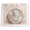 Image 1 : 1958 Canada 1 Dollar