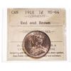 Image 1 : 1918 Canada 1 Cent