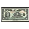 Image 1 : 1935 Canada 1 Dollar ERROR NOTE