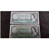 Image 1 : 1954 Canada 1 Dollar Set