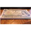 Image 1 : 100 Canada 1973 Consecutive 1 Dollar Notes