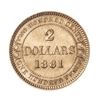 Image 2 : 1881 Newfoundland 2 Dollar Gold Coin