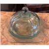 Image 1 : GREEN DEPRESSION GLASS BUTTER DISH