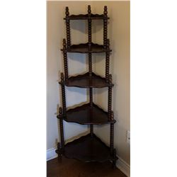 DARK WOOD FINISHED WHAT-NOT SHELF