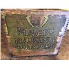Image 2 : MAGIC BAKING POWDER WOOD CRATE WITH ORIGINAL DECAL