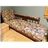 Image 1 : ANTIQUE CHAISE LOUNGE CHAIR - NOTE MINOR REPAIRED DAMAGE