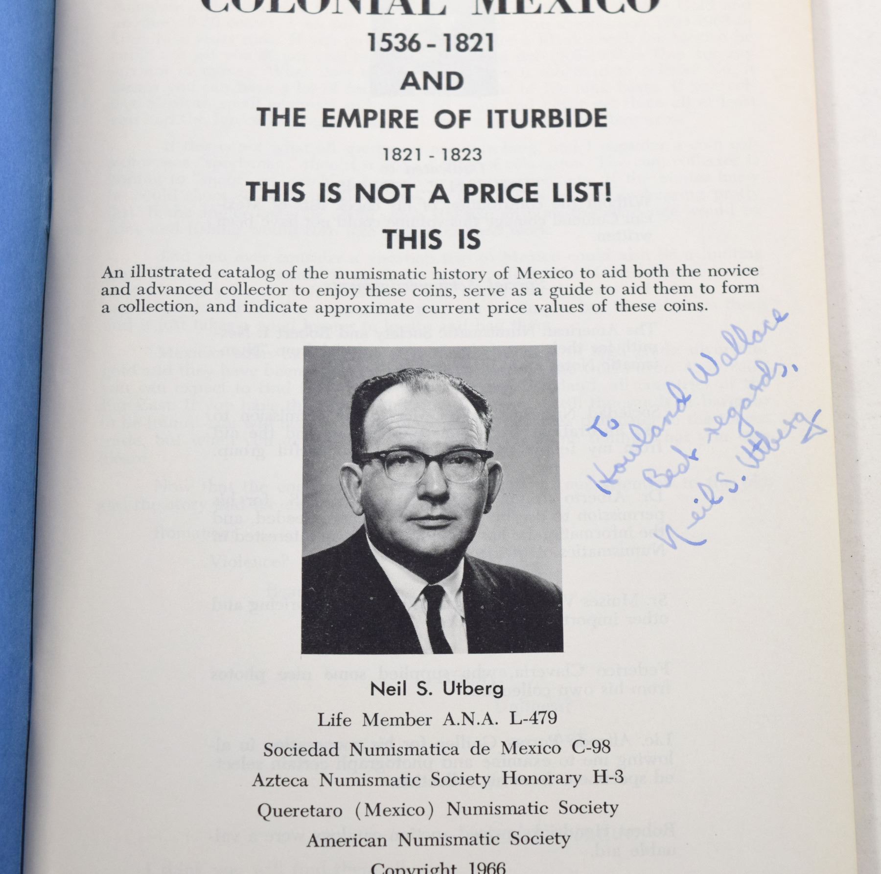 Utberg Utberg: (Signed) Neil S. Utberg on Mexican Coinage: Multiple Book Lot (14)