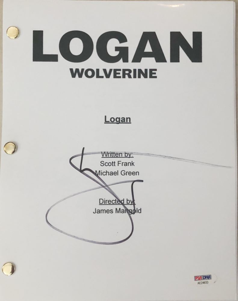 Script Logan Hugh Jackman Signed