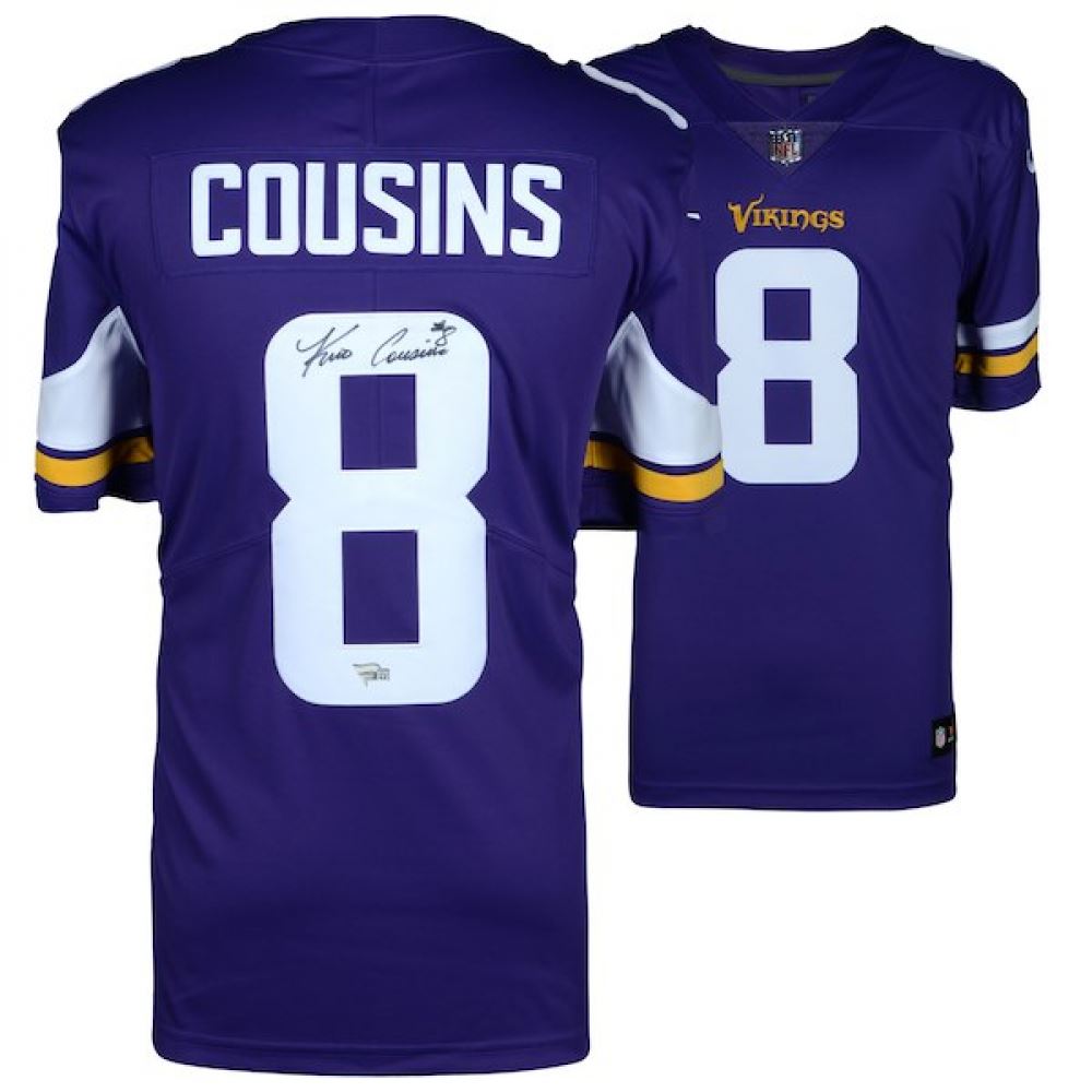Kirk Cousins Signed Vikings Jersey (Fanatics Hologram)