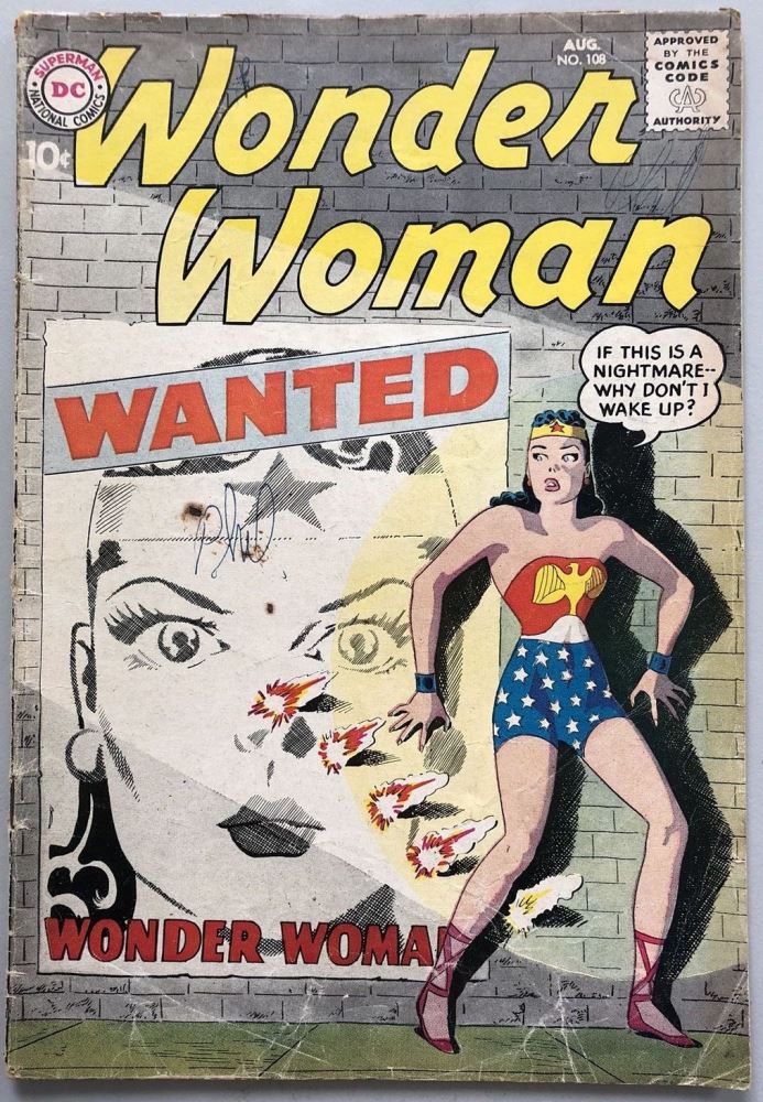 1959 DC 1st Series Wonder Woman #108 Comic Book