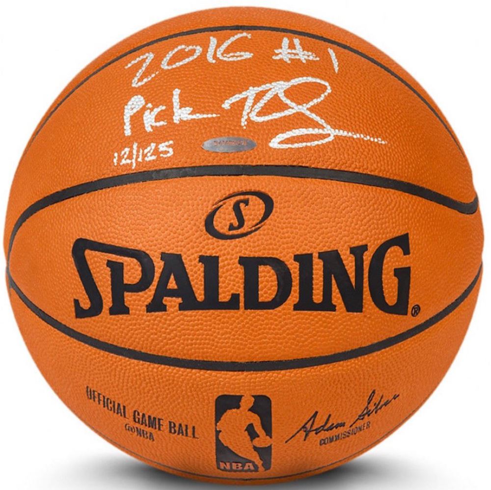 Ben Simmons Signed LE Official NBA Game Ball Inscribed 2016 1 Pick UDA COA 