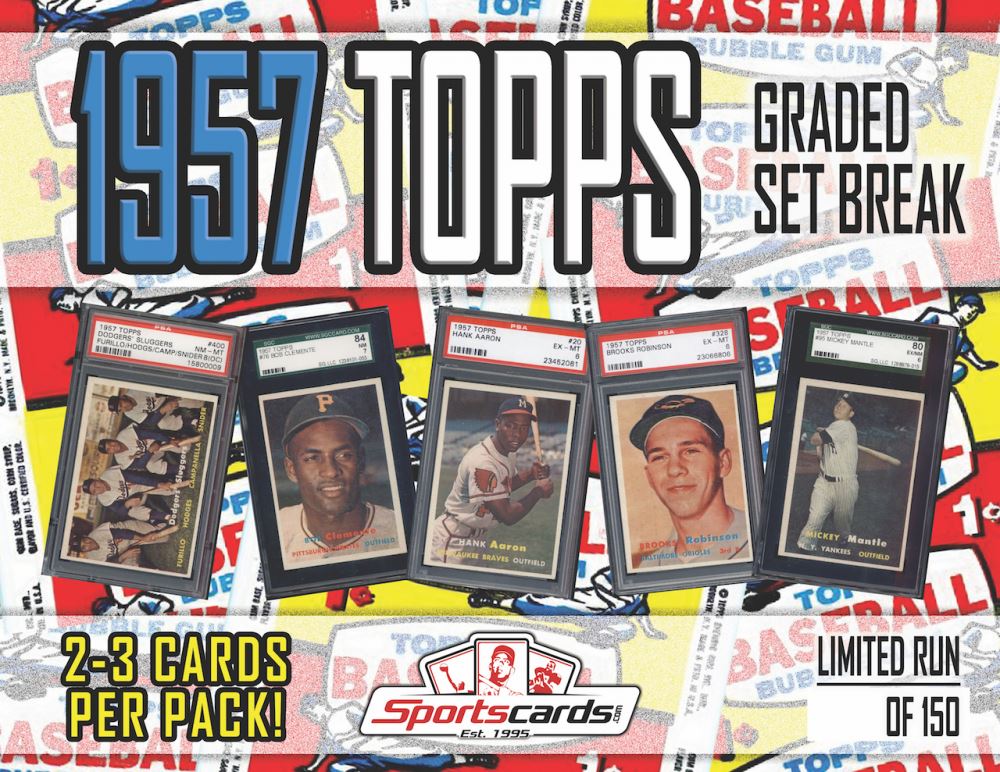 1957 TOPPS BASEBALL GRADED SET BREAK! Mystery Box (2 or 3) GRADED