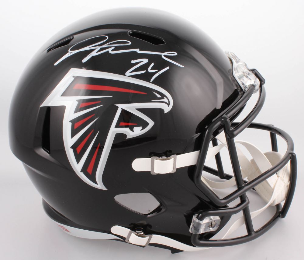 Devonta Freeman Signed Atlanta Falcons FullSize Speed Helmet (Radtke COA)