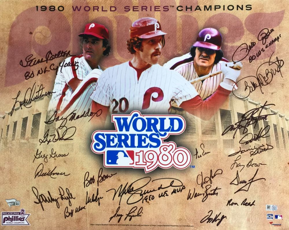1980 Philadelphia Phillies 16x20 Photo Team-Signed by (24) with Mike ...
