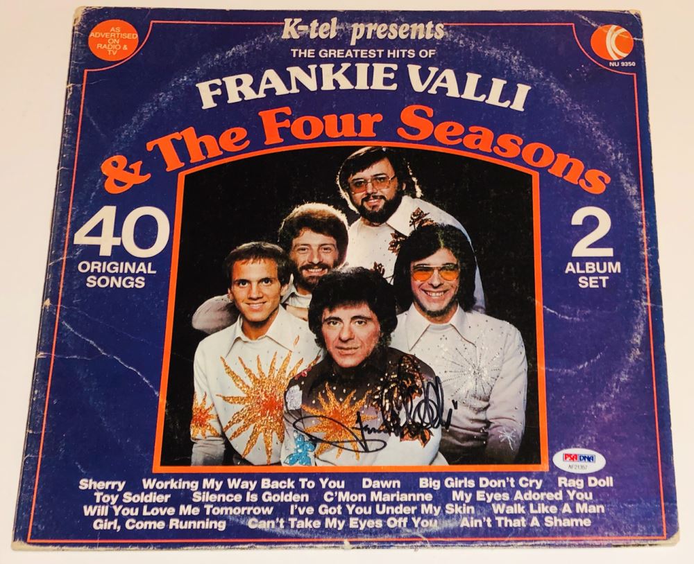 Frankie Valli Signed "The Greated Hits of Frankie Valli The Four
