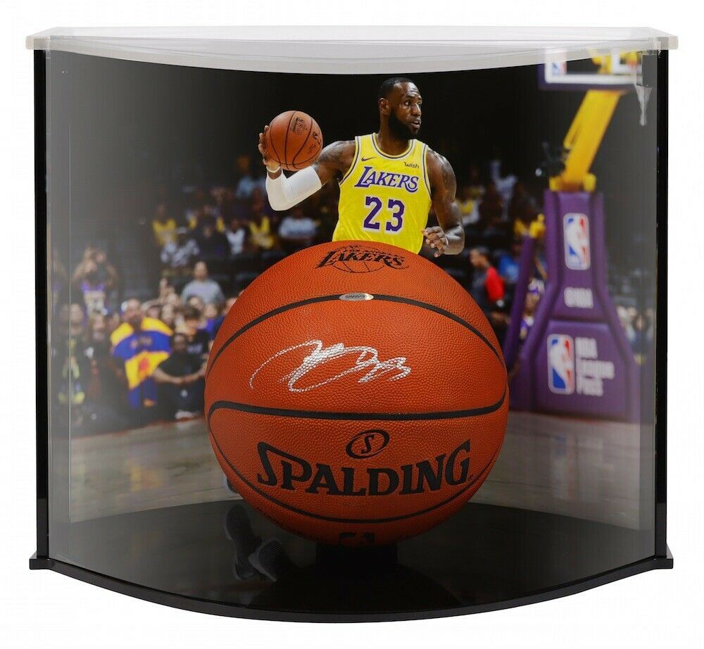 LeBron James Signed Los Angeles Lakers Custom Engraved Spalding