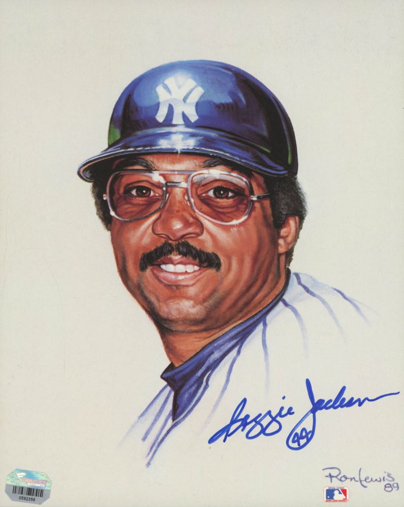 Reggie Jackson Signed New York Yankees 8x10 Print (Fanatics Hologram)