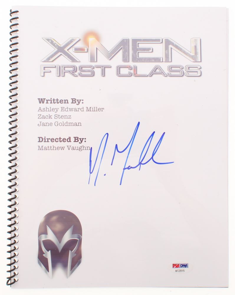 First Class In Script Michael Fassbender Signed