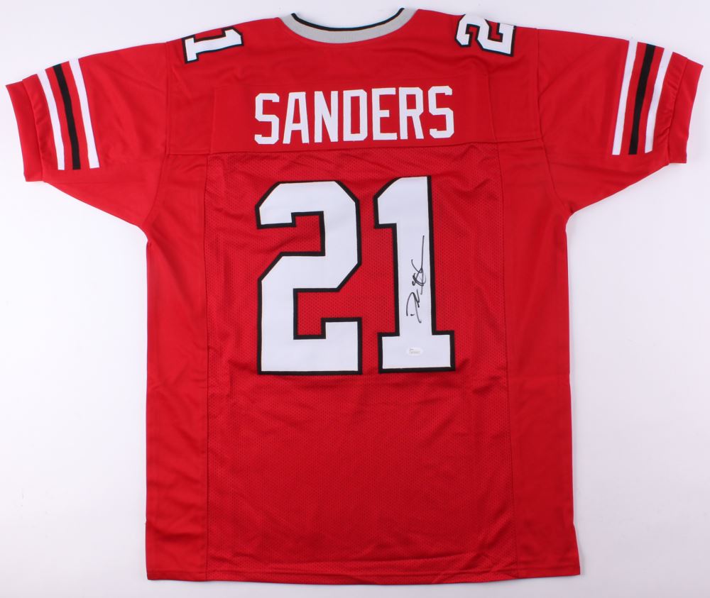 Deion Sanders Signed Atlanta Falcons Jersey (JSA COA)