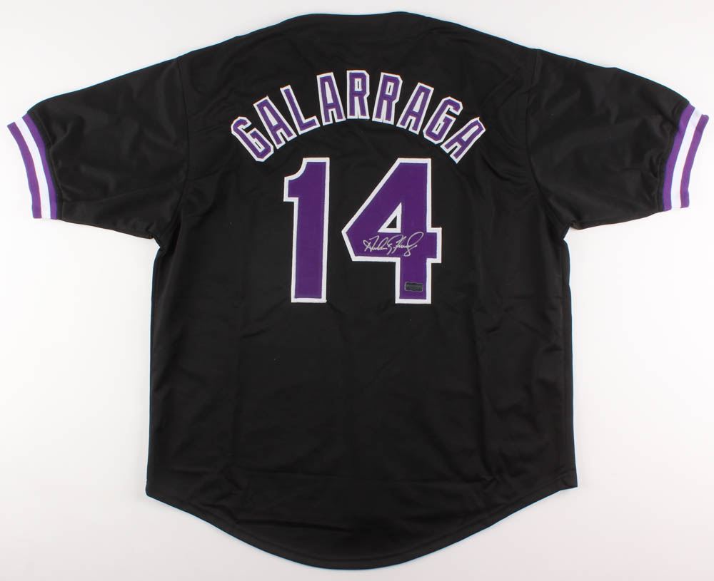 Andres Galarraga Signed Colorado Rockies Jersey (Radtke COA)