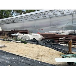 READY TO ASSEMBLE BUILDING, 60' X 122', 16' HIGH AT EVE, 1/12 ROOF PITCH, WITH DRAWINGS, MORE INFO