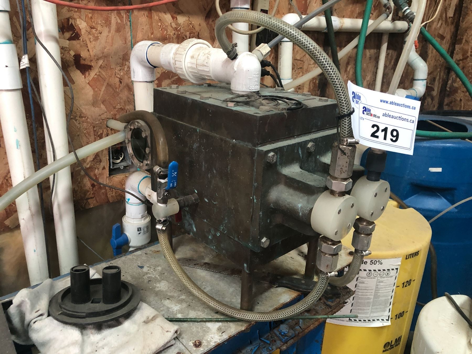 Smith Injector SMITH MEASUREMIX MODEL R-6 WATER TREATMENT INJECTOR UNIT WITH STAND ...
