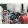 Image 2 : REMAINING LOOSE CONTENTS AROUND TRAILER INC. TARP, IRRIGATION PARTS, STAINLESS STEEL FRIDGE AND MORE