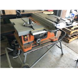 RIDGID TABLE SAW WITH STAND