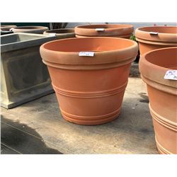 APPROX. 4' DECORATIVE PLASTIC PLANT POTS