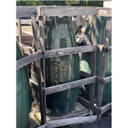 GREEN APPROX. 4' CERAMIC DECORATIVE PLANTER