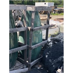 GREEN APPROX. 4' CERAMIC DECORATIVE PLANTER