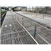 Image 3 : APPROX. 60' X 5.5' METAL GRATED GREENHOUSE SLIDING BENCH, COMES WITH ATTACHED IRRIGATION AND PIPING
