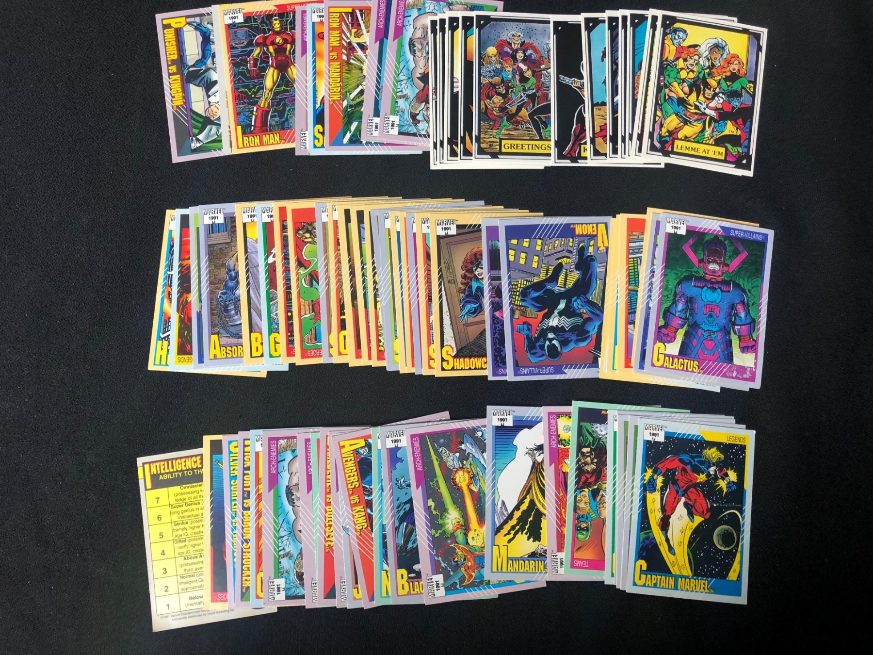 SUPERHEROES TRADING CARDS LOT
