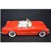 Image 2 : Vintage pressed tin Chinese made 1955 Corvette friction car, 10" in length