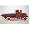 Image 2 : Vintage/antique cast iron dump truck with crank up box, working and rubber tires, 10 1/2" in length,